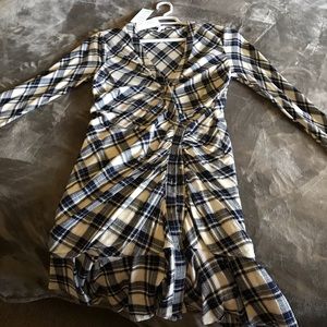 Veronica Beard twist hem Midi